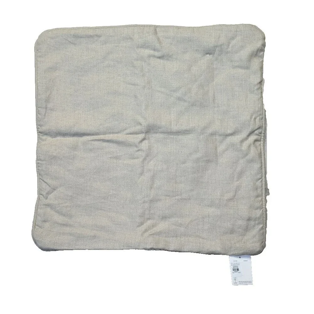 Pottery Barn Love Sherpa Pillow Case Sham Tan White 20-in Sq. Zippered Gift NWT